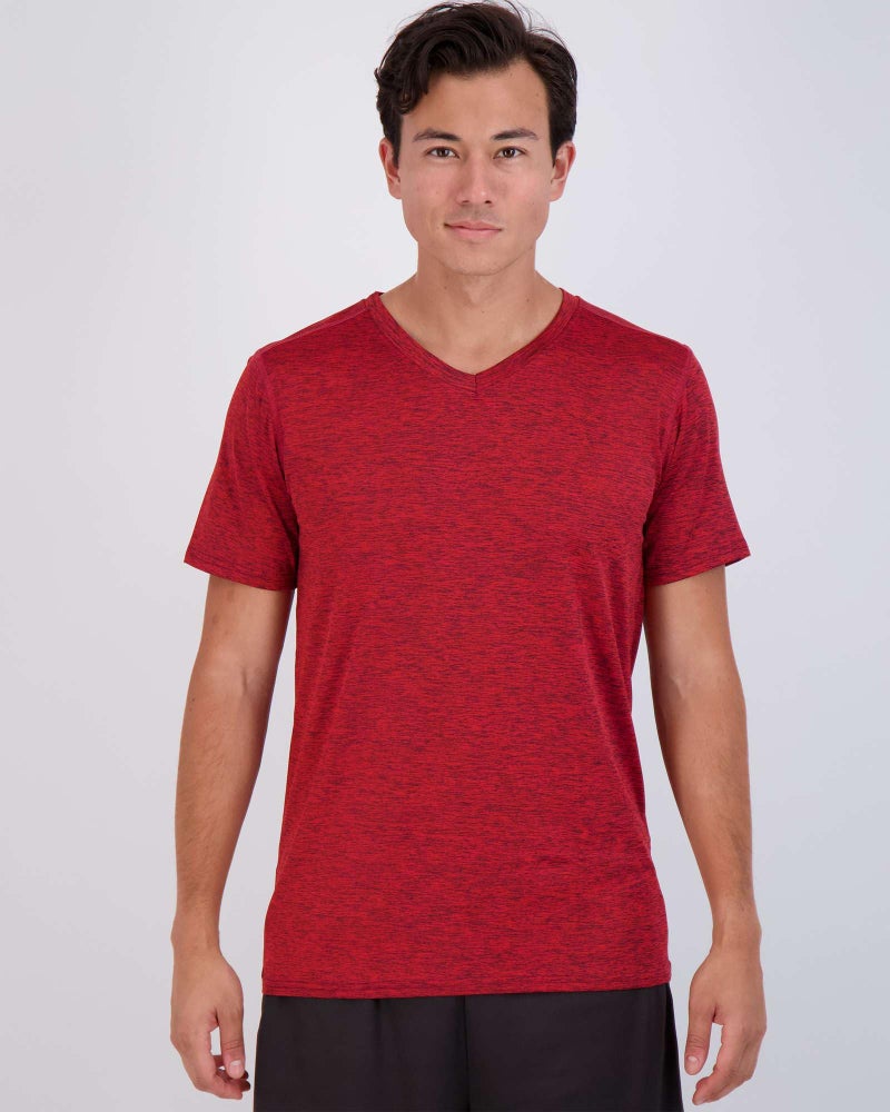 REALESSENTIALS Real Essentials 5 Pack: Menâ€™s V-Neck Dry-Fit Moisture Wicking Active Athletic Tech Performance T-Shirt Set 10, XXL, Pack of 5 - Image 2